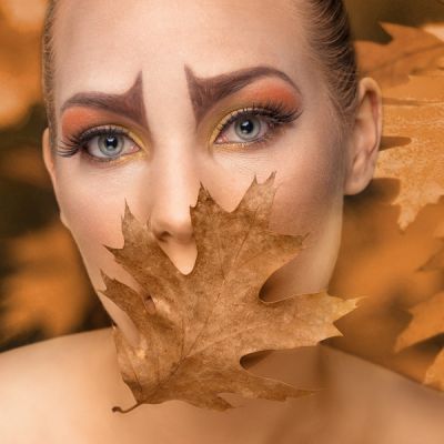 Compositing Julia Seasons Autumn Leaves